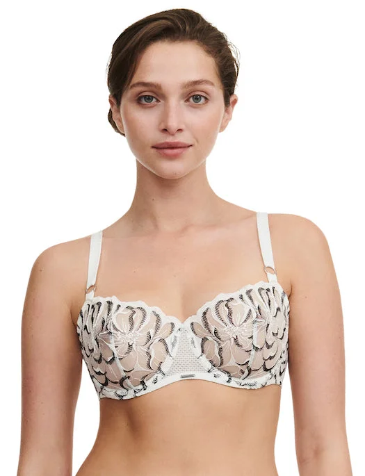 Online Deal Chantelle Fleurs Lace Unlined Demi Bra