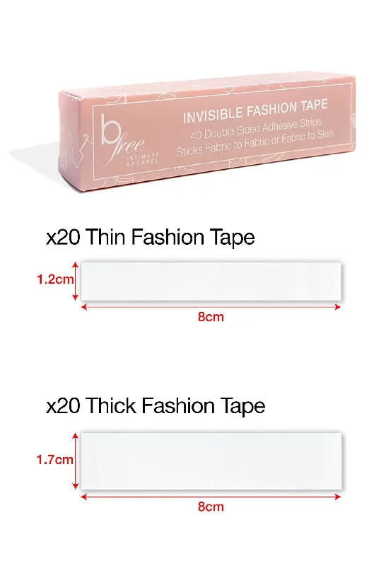 Crazy Deals Clear Double Sided Fashion Tapes - 40 Strips