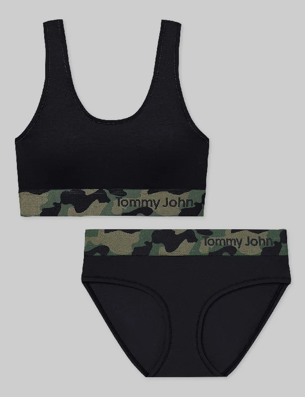 Weekend Deals That Wow Cool Cotton Scoop Bralette & Brief Set
