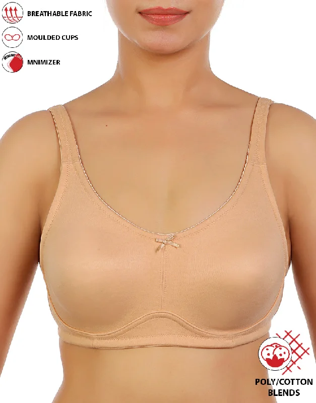 LOSHA FULL COVERAGE SUPER SUPPORT SEAMLESS MOLDED CUPS MINIMIZER BRA-SKIN