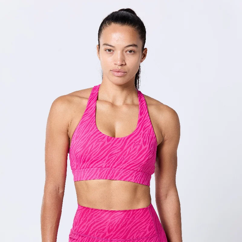 Customer Appreciation Sale Core Agile Bra 2.0 - Beetroot Purple Print