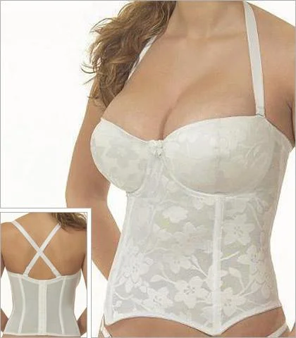 Savings Galore Style 3004 | Merry Widow Long Line Bra-Girdle (Lace)
