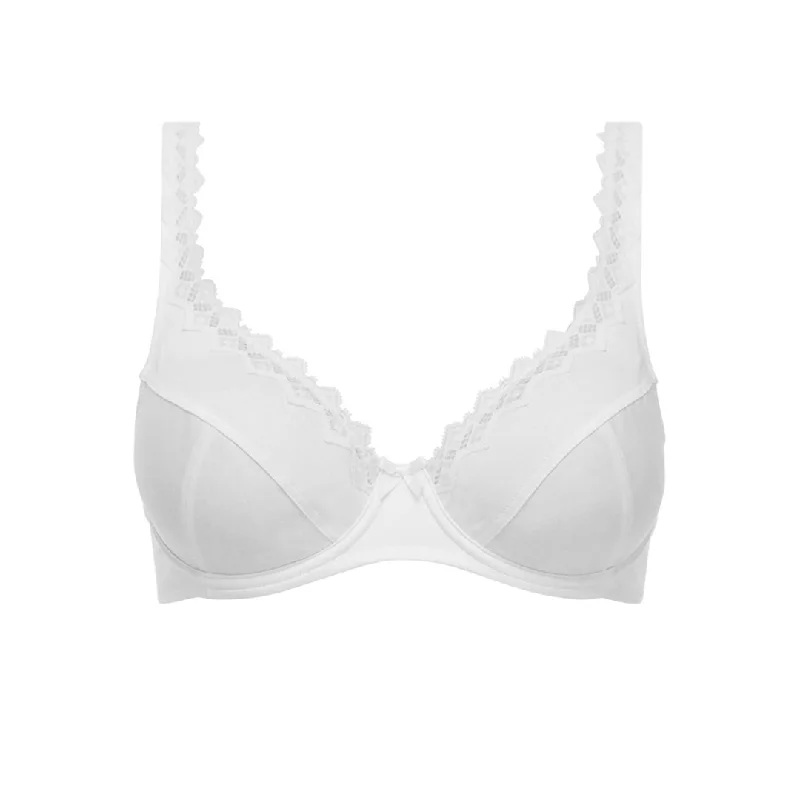 Exclusive Deal Dim Ecodim Non-Wired White Bra