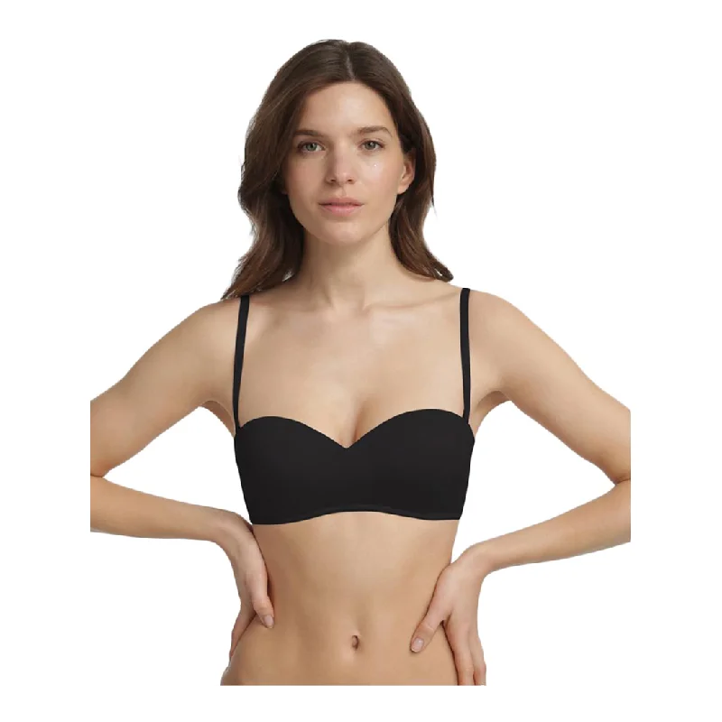 Weekend Bargains to Cherish Dim Unwired Bandeau Shape Black Bra