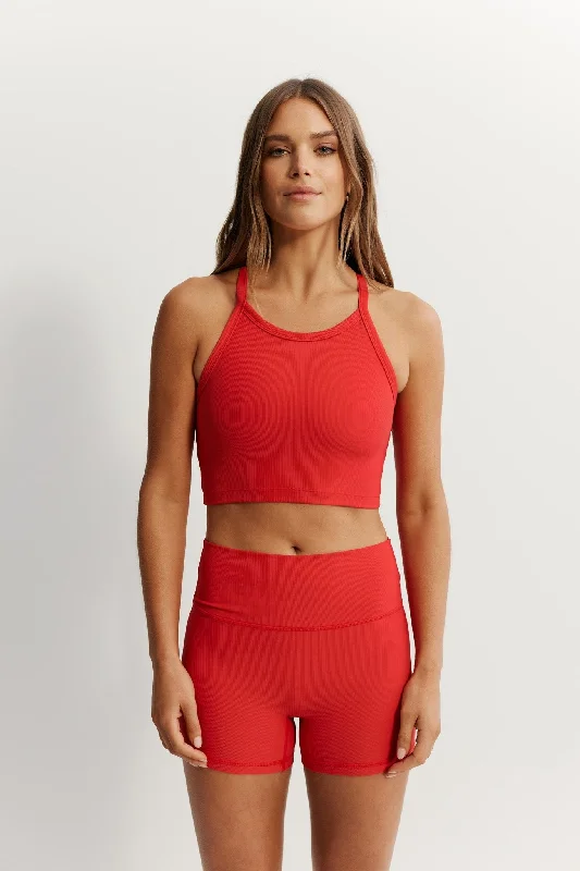 Best Bargains EcoRib Strap Racer Crop