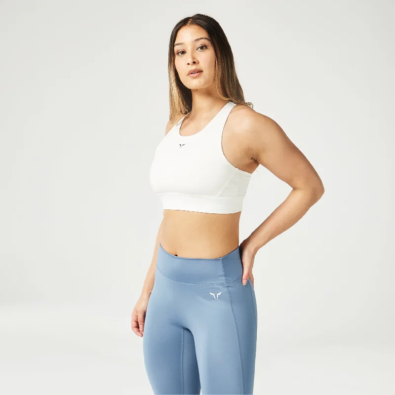 Massive Deals Essential High Impact Bra - Pearl White