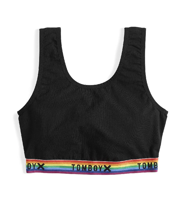 Weekend Specials to Celebrate Essentials Soft Bra - Black Rainbow