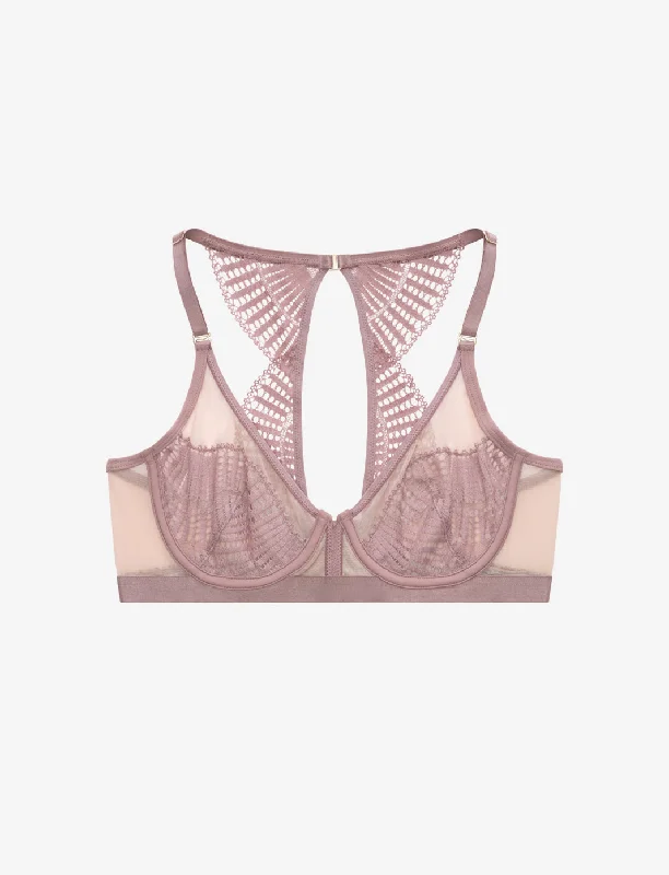 Final Clearance Fleur Lace Unlined Racerback Bra