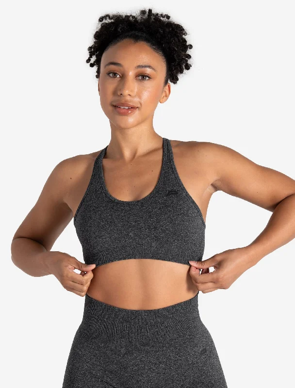 Special Discount Form Seamless Sports Bra - Black Marl