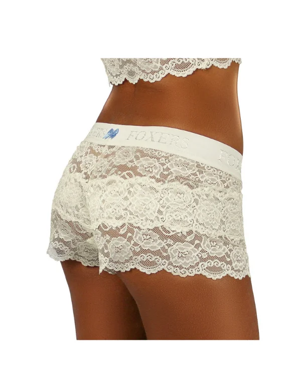 Shop Now Lace Boxers by Foxers in Ivory Wedding w/ Ivory Band