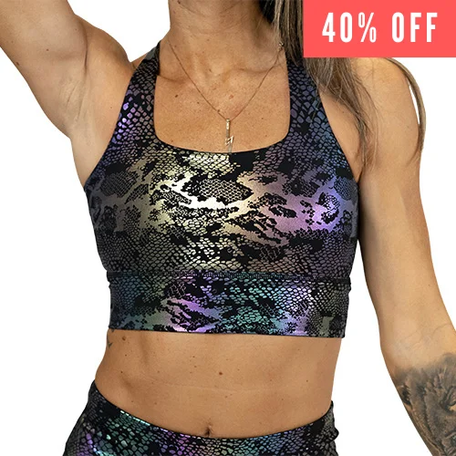 Fantastic Offers Longline Bra | Glisten Here | Black