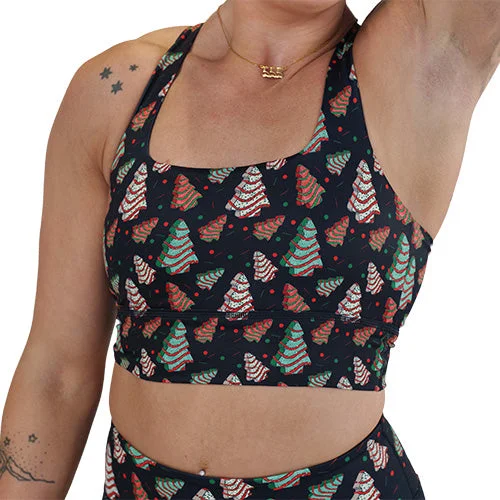Act Fast Longline Bra | Oh Christmas Tree