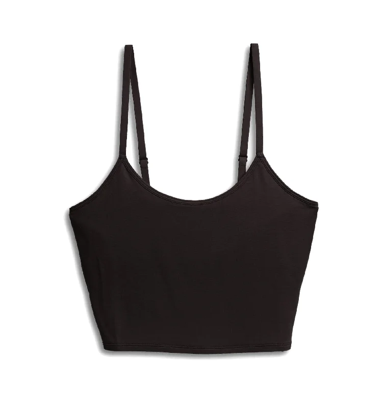 Celebrate the Weekend with Discounts Longline Bra Top - TENCEL™ Modal Black