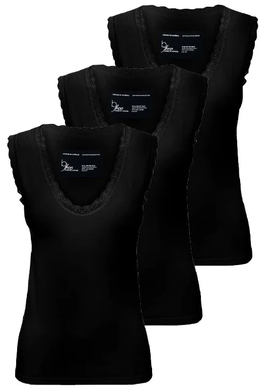 Discount Extravaganza Luxury Cotton Rich Lace Tank Top Set