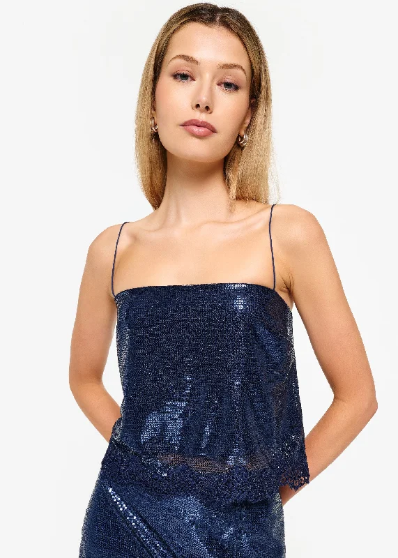 Big Discounts Marceli Sequin Camisole Dark Mirage