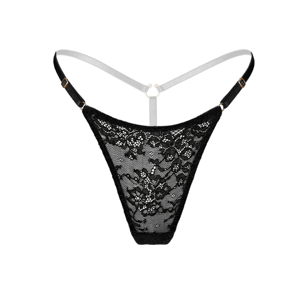 Take Action Monique Morin Amphitrite Micro G-String in Black