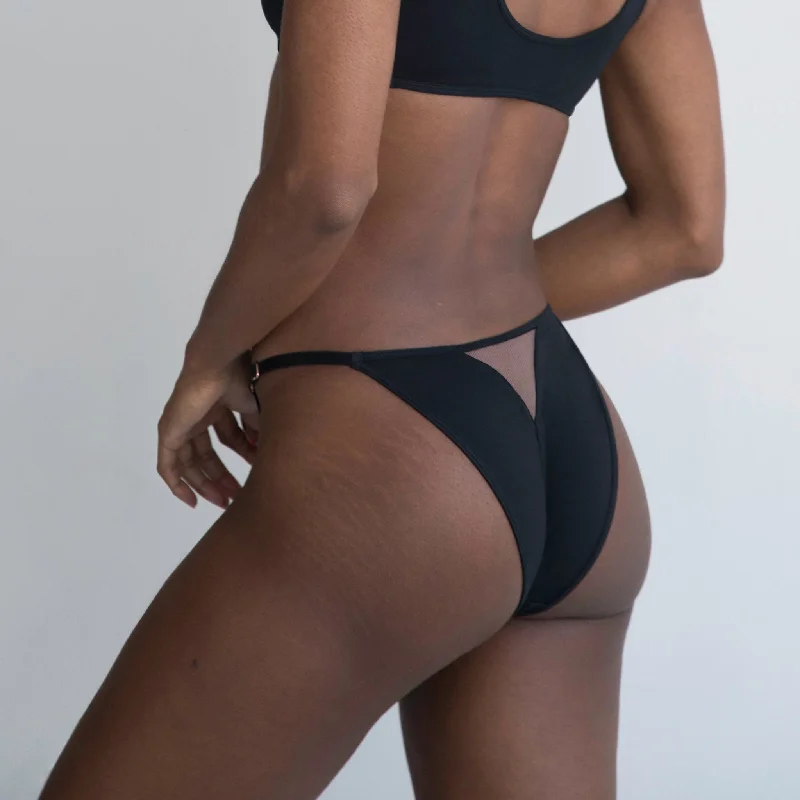 Unbeatable Deal +Monique Morin Core Mesh Bikini in Black