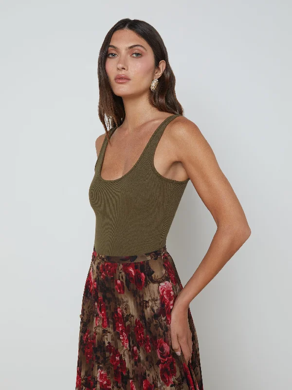 Super Deal Nica Scoopneck Bodysuit
