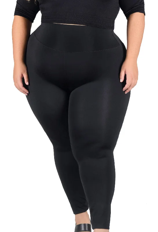 Special Price Plus Size High Waisted Sleek Gym Leggings (Lint & Pet Hair Resistant)