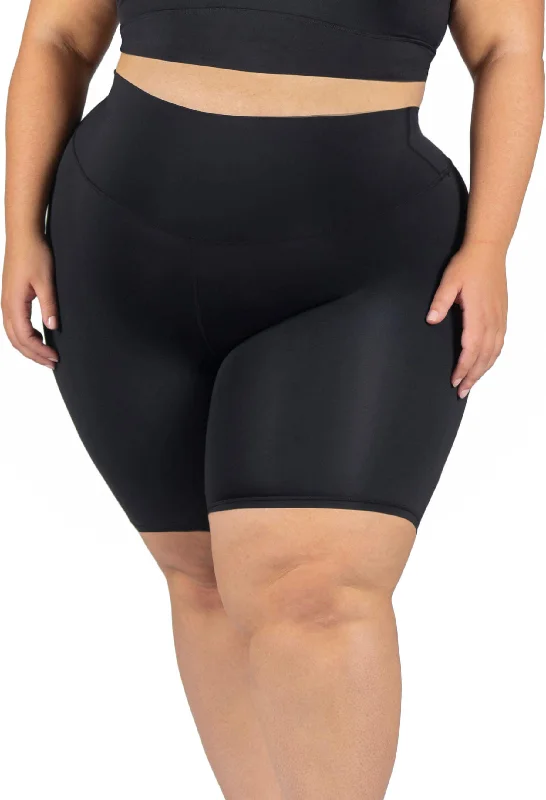 Early Access Plus Size High Waisted Midi Biker Shorts (Lint & Pet Hair Resistant)
