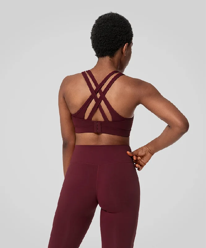 Extra Savings Power Cross Back Padded Running Bra | Women's High Support Sports Bra
