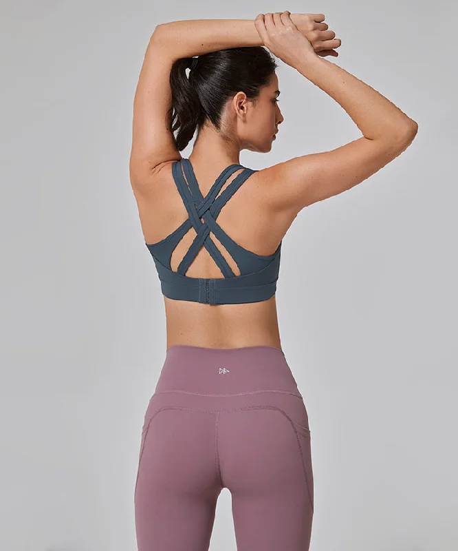 Bonus Savings Power Cross Back Padded Running Bra | Women's High Support Sports Bra