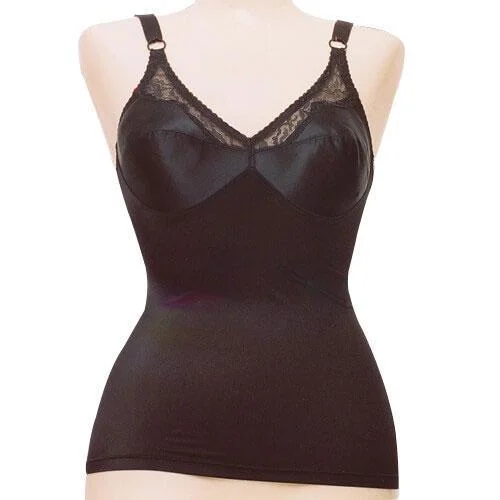 Extra Discounts Style 9191 | Satin and Lace Stretch Camisole Soft Shaping