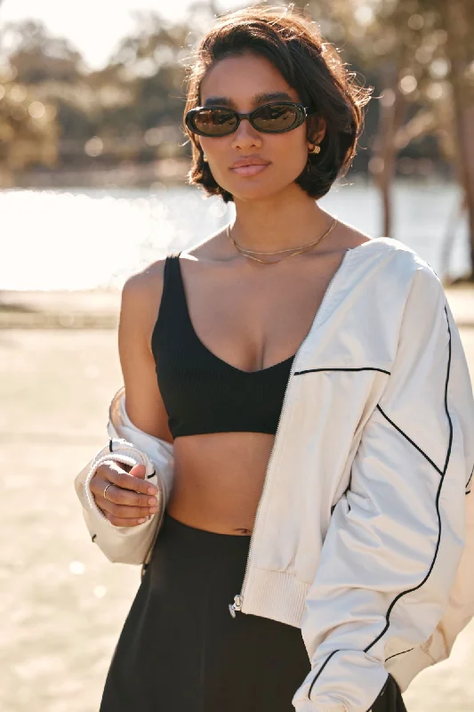 Reduced Prices Reform Rib Sports Bra | Black