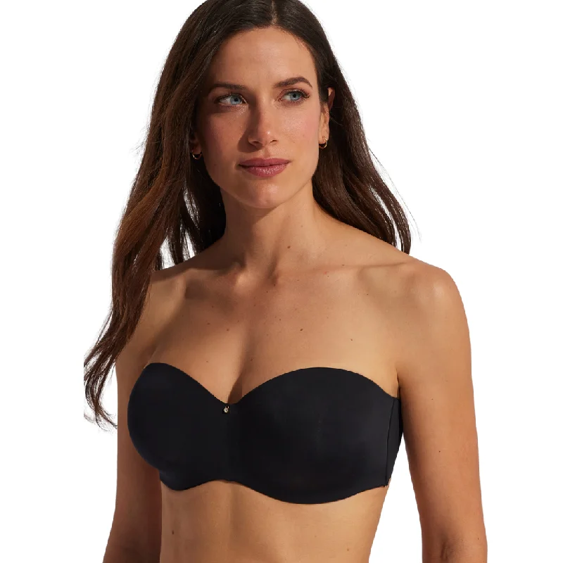 Selmark Essential Padded Strapless Bra Perfect Support Black Color