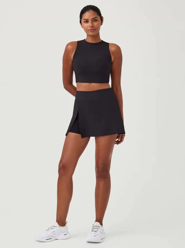 Grand Opening Sale Spanx Contour Rib Mock Neck Top - Black