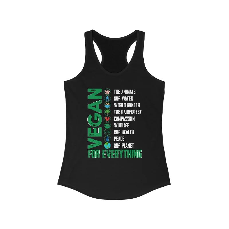 Deal Explosion Vegan For Everything Women's Ideal Racerback Tank