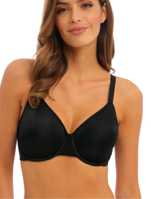 Super Deal Wacoal Back Appeal Minimizer Underwire Bra, Black | Wacoal Black Minimizer Bra