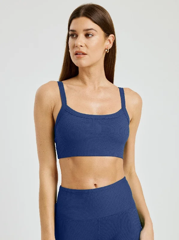 Closeout Year Of Ours Ribbed Bralette - Navy